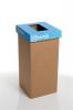 Szelektív hulladékgyűjtő, újrahasznosított, angol felirat, 20 l, RECOBIN 