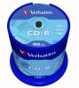 CD-R lemez, 700MB, 52x, 100 db, hengeren, VERBATIM 