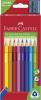 Színes ceruza készlet, háromszögletű, FABER-CASTELL 