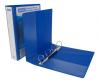 Gyűrűs könyv, panorámás, 4 gyűrű, D alakú, 63 mm, A4, PP, DONAU, kék