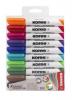 Tábla- és flipchart marker készlet, 1-3 mm, kúpos, KORES 