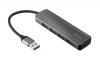 USB elosztó-HUB, 4 port, alumínium, USB 3.2 Gen 1, TRUST 