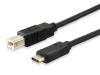 Átalakító kábel, USB-C-USB-B 2.0, 1m, EQUIP