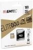 Memóriakártya, microSDHC, 16GB, UHS-I/U1, 85/20 MB/s, adapter, EMTEC 