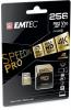Memóriakártya, microSDXC, 256GB, UHS-I/U3/V30/A2, 100/95 MB/s, adapter, EMTEC 