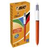 Golyóstoll, 0,3 mm, nyomógombos, négyszínű, BIC 