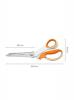 Olló, cikkcakk, 24,2 cm, FISKARS 
