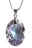 Nyaklánc, ovális formájú, ametiszt lila SWAROVSKI® kristállyal, 16 mm ART CRYSTELLA® Nyaklánc, ovális formájú, ametiszt lila SWAROVSKI® kristállyal, 16 mm ART CRYSTELLA®