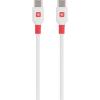 Töltőkábel, USB-C/USB-C, 1,2m, SKROSS, fehér