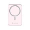 Power bank, külső akkumulátor, mágneses (vezeték nélküli), 10.000mAh, kitámasztó, VERBATIM 