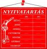 Információs tábla, 20x17,5 cm, 