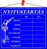 Információs tábla, 20x17,5 cm, 