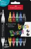 Dekormarker készlet, 1,0/3,0 mm, kétvégű, akril, FABER-CASTELL 