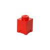 Tárolódoboz, szögletes, LEGO, piros