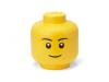 Tárolódoboz, fej, nagy, LEGO, Boy