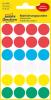 Etikett, 18 mm, kör, AVERY ZWECKFORM, 5 különböző szín, 96 etikett/csomag