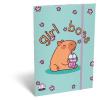 Gumis mappa, karton, A5, LIZZYSULI, Lollipop Capibara