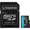 Memóriakártya, microSDXC, 64GB, C10/UHS-I/U3/V30/A2, Gen4, adapter, KINGSTON 