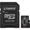 Memóriakártya, microSDXC, 64GB, C10/UHS-I/U1-U3/V10-V30/A1, Gen3, adapter, KINGSTON 