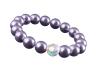Karkötő, halványlila SWAROVSKI® gyöngyből, színjátszós fehér kristállyal, 10 mm, ART CRYSTELLA® M Karkötő, halványlila SWAROVSKI® gyöngyből, színjátszós fehér kristállyal, 10 mm, ART CRYSTELLA® M