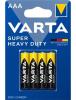 Elem, AAA mikro, 4 db, féltartós, VARTA Elem, AAA mikro, 4 db, féltartós, VARTA