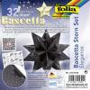 Bascetta csillag készlet, 14,5x14,5 cm, 90 g, 32 lap, FOLIA, fekete-vadvilág