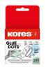Ragasztópont, kétoldalas, 200 db, KORES Ragasztópont, kétoldalas, 200 db, KORES