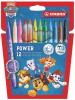 Filctoll készlet, vastag, 2 mm, STABILO 