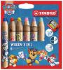 Színesceruza készlet, kerek, vastag, hegyezővel, STABILO Színesceruza készlet, kerek, vastag, hegyezővel, STABILO