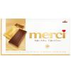 Táblás tejcsokoládé, 100 g, MERCI, kávés-tejszínes Táblás tejcsokoládé, 100 g, MERCI, kávés-tejszínes