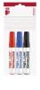 Tábla- és flipchart marker készlet, 1-3 mm, kúpos, ICO 