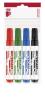 Tábla- és flipchart marker készlet, 1-4 mm, vágott, ICO 