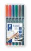 Alkoholos marker készlet, OHP, 1 mm, STAEDTLER 
