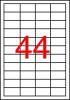 Etikett, univerzális, 48,5x25,4 mm, APLI, 440 etikett/csomag