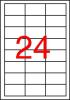 Etikett, 64,6x33,8 mm, poliészter, időjárásálló, APLI, 2400 etikett/csomag