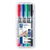 Alkoholos marker készlet, F/M, 0,6/1,5 mm, kúpos, kétvégű, STAEDTLER 